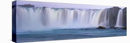 Iceland, Godafoss Waterfall. The waterfall stretches over 30 meters.-Ellen Goff-Stretched Canvas