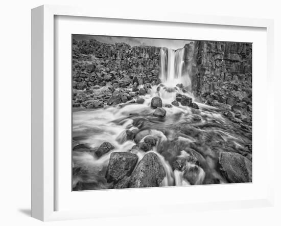 Iceland, Golden Circle, Oxarafoss-John Ford-Framed Photographic Print