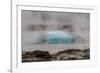 Iceland, Golden Circle, Strokkur Geyser. The Strokkur Geyser erupts with much steam.-Ellen Goff-Framed Photographic Print