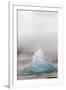 Iceland, Golden Circle, Strokkur Geyser. The Strokkur Geyser erupts with much steam.-Ellen Goff-Framed Photographic Print