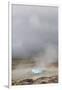 Iceland, Golden Circle. The Strokkur Geyser erupts with much steam.-Ellen Goff-Framed Photographic Print