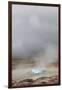 Iceland, Golden Circle. The Strokkur Geyser erupts with much steam.-Ellen Goff-Framed Photographic Print