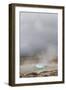 Iceland, Golden Circle. The Strokkur Geyser erupts with much steam.-Ellen Goff-Framed Photographic Print