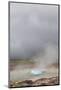 Iceland, Golden Circle. The Strokkur Geyser erupts with much steam.-Ellen Goff-Mounted Photographic Print