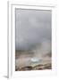 Iceland, Golden Circle. The Strokkur Geyser erupts with much steam.-Ellen Goff-Framed Photographic Print