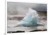 Iceland, Golden Circle. The Strokkur Geyser erupts with much steam.-Ellen Goff-Framed Photographic Print