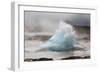 Iceland, Golden Circle. The Strokkur Geyser erupts with much steam.-Ellen Goff-Framed Photographic Print