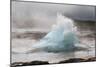 Iceland, Golden Circle. The Strokkur Geyser erupts with much steam.-Ellen Goff-Mounted Photographic Print