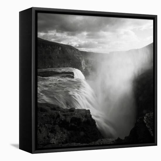 Iceland Gullfoss-Nina Papiorek-Framed Stretched Canvas