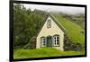 Iceland. Hofskirkja Yellow Church Turf Grass in Town of Hof in South Iceland-Bill Bachmann-Framed Photographic Print