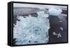 Iceland, Iceberg on Beach-Gavriel Jecan-Framed Stretched Canvas