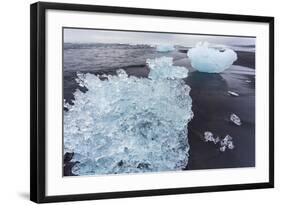 Iceland, Iceberg on Beach-Gavriel Jecan-Framed Photographic Print