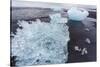 Iceland, Iceberg on Beach-Gavriel Jecan-Stretched Canvas