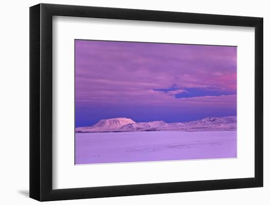 Iceland, Iceland, North-East, Region of Myvatn, Dusk About the Myvatnsheid-Bernd Rommelt-Framed Photographic Print