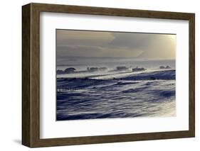 Iceland, Iceland, North-East, Region of Myvatn, Winter Tower, Weather, Stormily, Wind Near the Lake-Bernd Rommelt-Framed Photographic Print