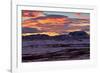 Iceland, Iceland, North-East, Ring Road, Red Sky About the Field Geothermal Namafjall and the Burfe-Bernd Rommelt-Framed Photographic Print