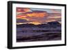 Iceland, Iceland, North-East, Ring Road, Red Sky About the Field Geothermal Namafjall and the Burfe-Bernd Rommelt-Framed Photographic Print