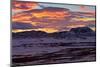 Iceland, Iceland, North-East, Ring Road, Red Sky About the Field Geothermal Namafjall and the Burfe-Bernd Rommelt-Mounted Photographic Print