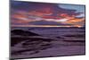Iceland, Iceland, North-East, Ring Road, Red Sky About the Ring Road 1, to the Field Geothermal Nam-Bernd Rommelt-Mounted Photographic Print