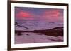 Iceland, Iceland, North-East, Ring Road, Region of Myvatn, Morning Mood in the Hildarfjall and the -Bernd Rommelt-Framed Photographic Print