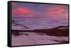 Iceland, Iceland, North-East, Ring Road, Region of Myvatn, Morning Mood in the Hildarfjall and the -Bernd Rommelt-Framed Stretched Canvas