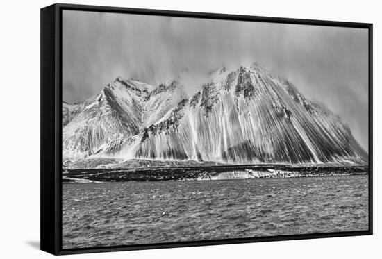 Iceland in winter.-John Ford-Framed Stretched Canvas