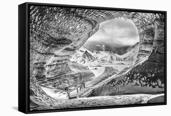 Iceland in winter.-John Ford-Framed Stretched Canvas