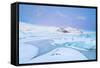 Iceland, Jokulsarlon, a Frozen Lagoon Near by Jokulsarlon-Fortunato Gatto-Framed Stretched Canvas