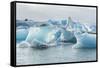 Iceland. Jokulsarlon Glaciers and Icebergs , Southeast Iceland-Bill Bachmann-Framed Stretched Canvas