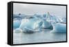 Iceland. Jokulsarlon Glaciers and Icebergs , Southeast Iceland-Bill Bachmann-Framed Stretched Canvas