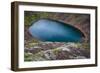 Iceland, Kerid, Deep blue lake contained in the Kerid crater. Iceland's Golden Circle.-Mark Williford-Framed Photographic Print