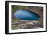 Iceland, Kerid, Deep blue lake contained in the Kerid crater. Iceland's Golden Circle.-Mark Williford-Framed Photographic Print