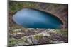 Iceland, Kerid, Deep blue lake contained in the Kerid crater. Iceland's Golden Circle.-Mark Williford-Mounted Photographic Print