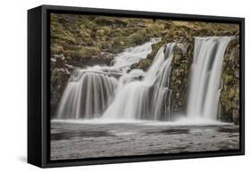 Iceland, Kirkjufellsfoss-John Ford-Framed Stretched Canvas