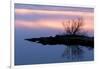 Iceland, Lake Myvatn, Reykjahlio. Sunset reflected in a tundra pond.-Ellen Goff-Framed Photographic Print