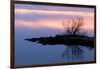 Iceland, Lake Myvatn, Reykjahlio. Sunset reflected in a tundra pond.-Ellen Goff-Framed Photographic Print