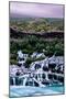 Iceland Living, Country Hills and Waterfall Beauty Hraunfossar-Vincent James-Mounted Photographic Print