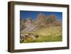 Iceland, Mountain peaks rise high above the coast.-Ellen Goff-Framed Photographic Print