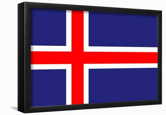 Iceland National Flag Poster Print-null-Framed Poster