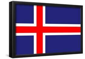 Iceland National Flag Poster Print-null-Framed Poster