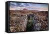 Iceland , Northeast Iceland, Lava Fields in the North Western Higlands-Vincenzo Mazza-Framed Stretched Canvas