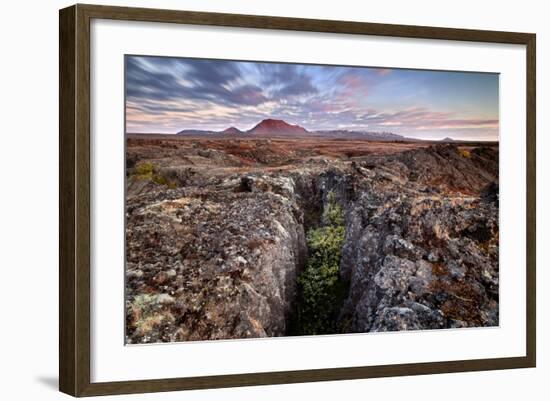 Iceland , Northeast Iceland, Lava Fields in the North Western Higlands-Vincenzo Mazza-Framed Photographic Print