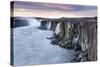 Iceland , Northeast Iceland , Selfoss Waterfall at Sunrise-Vincenzo Mazza-Stretched Canvas