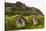 Iceland, Nupsstadur Turf Farmstead. Old homes covered with turf for protection and insulation.-Ellen Goff-Stretched Canvas