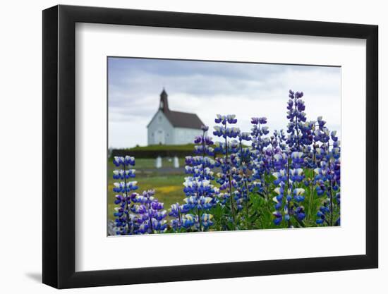 Iceland, Peninsula Reykjanes, Strandarkirka-Catharina Lux-Framed Photographic Print