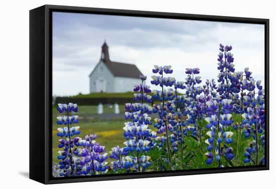 Iceland, Peninsula Reykjanes, Strandarkirka-Catharina Lux-Framed Stretched Canvas