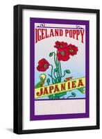 Iceland Poppy Tea-null-Framed Art Print