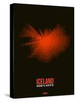 Iceland Radiant Map 1-NaxArt-Stretched Canvas