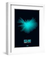 Iceland Radiant Map 2-NaxArt-Framed Art Print