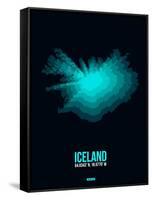 Iceland Radiant Map 2-NaxArt-Framed Stretched Canvas